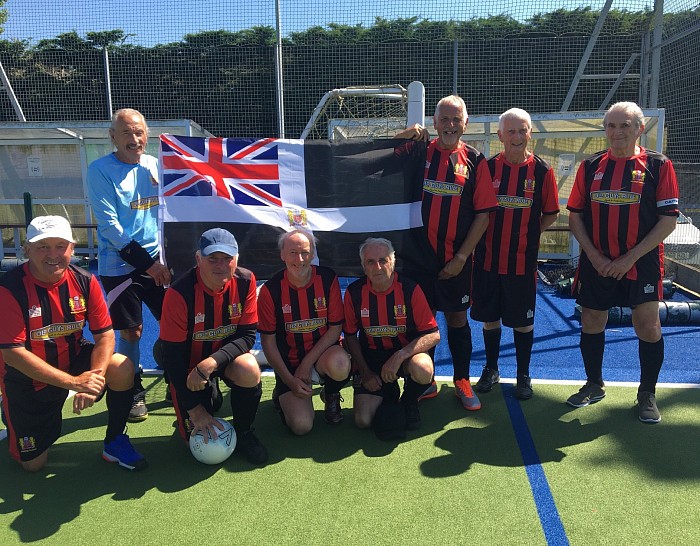 Troon AFC Walking Football over 70s squad...second placed in the WFA Southwest Finals
