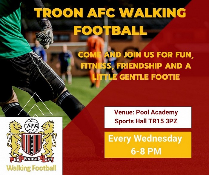 Troon AFC Walking Football… not accepting new players. Contact us for more details at TroonAFCWalkingFootball@gmail.com 👍🏻⚽️